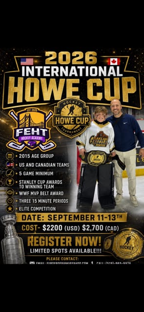 2026 International Howe Cup tournament flyer